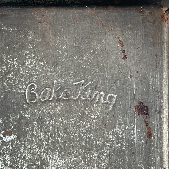 Bake King Vintage Model #44 Extra Long Metal Loaf Pan Bread Meatloaf 13" - Picture 5 of 15